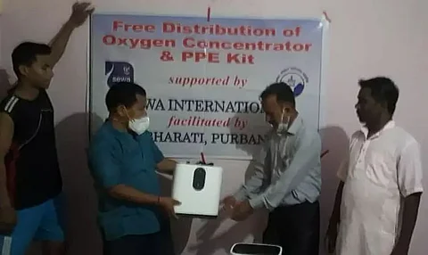 Sewa Bharati Purvanchal Provided 4 Oxygen Concentrators to COVID Patients in Udalguri