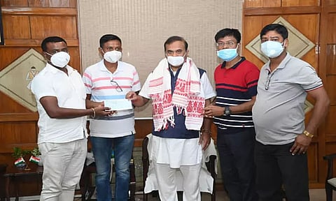 Volunteers, Officials of Village Defense Organization Donates to CM's Relief Fund in Darrang