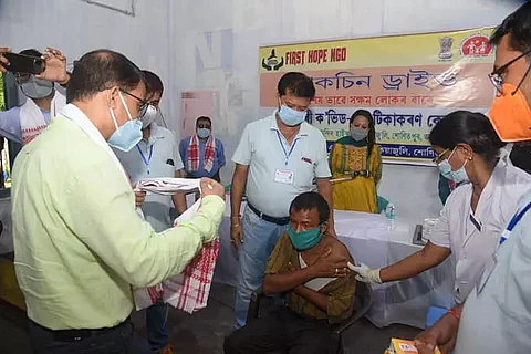 Special COVID Vaccination Drive for Persons with Disabilities in Tezpur