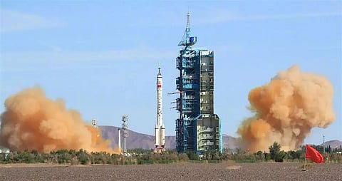 China launches 1st crewed mission for space station construction