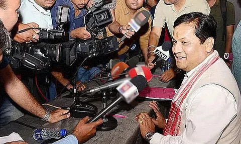 Former CM Sonowal likely to get Induction in Modi Cabinet, Reaches Delhi