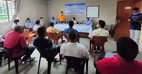 COVID-19 situation reviewed in tea estates under Dhekiajuli LAC