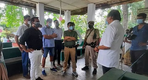 Sonitpur Deputy Commissioner Bhupesh Chandra Das Visits Mega COVID Vaccination Camp