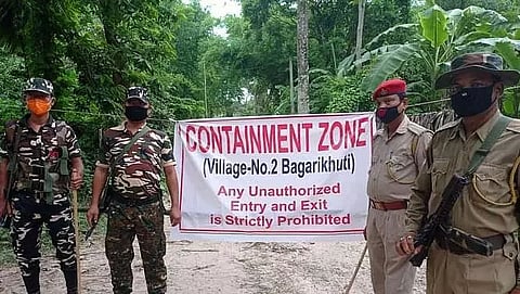 COVID-19 sanitization carried out in various places of Tamulpur subdivision