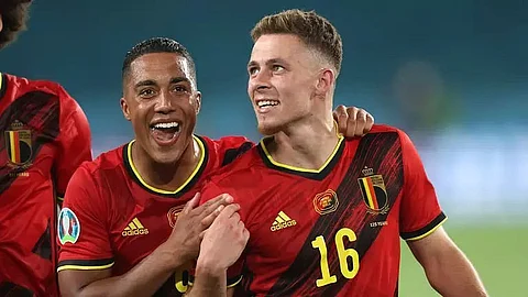 Belgium knock out holders Portugal