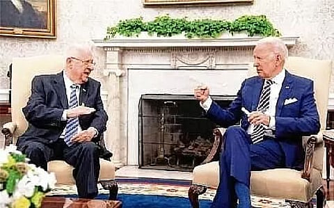 Joe Biden meets Israeli counterpart, conveys unwavering support