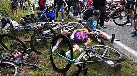 Spectator involved in Tour de France Day 1 crash arrested