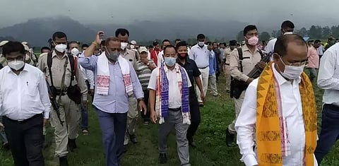 At CM's directive, Parimal Suklabaidya visits Assam-Arunachal inter state border