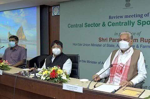 Union Minister Parshottam Rupala attends review meeting on Central schemes in Guwahati