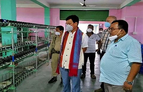 Handloom Minister Urkhao Gwra Brahma reviews sericulture projects in Udalguri