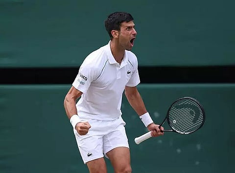 Djokovic sets Wimbledon final with Berrettini