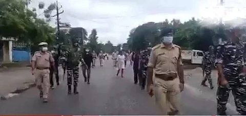 Administration holds foot march in Biswanath district
