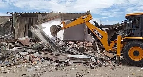 Darrang district administration conducted major eviction drive at Kharupetia vegetable market