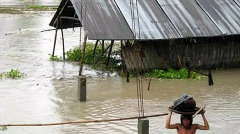 Embankment breached in Dergaon; over 33 villages affected