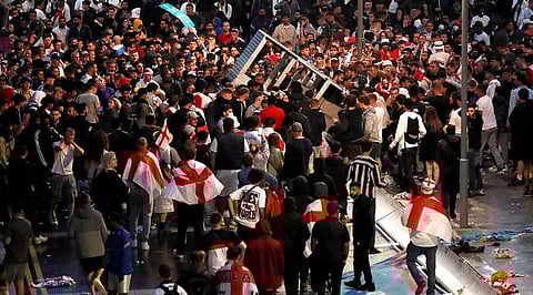 UEFA opens disciplinary proceeding against FA for crowd trouble in Euro final