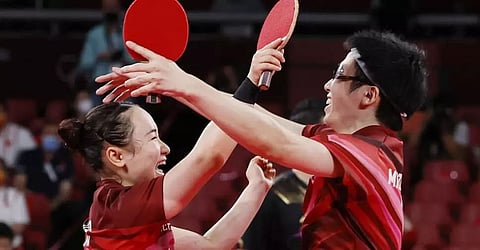 Japan upset China for Table Tennis mixed doubles gold