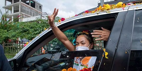 Olympic silver medallist Mirabai Chanu receives rousing welcome in Manipur