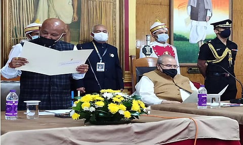 Meghalaya Cabinet reshuffle: Sanbor Shullai takes oath