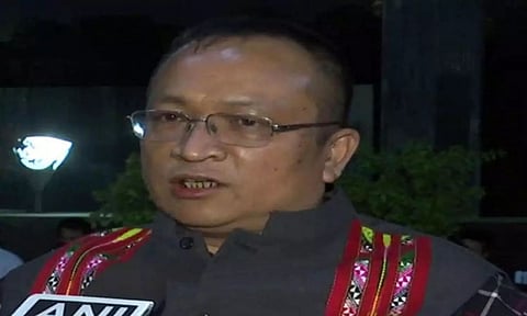 Mizoram MP Vanlalvena talking to National Media over border row