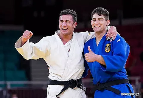 Judoka Bekauri wins 1st gold for Georgia