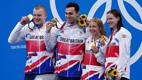 Britain win mixed 4x100m medley relay to break world record