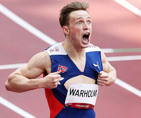 Warholm destroys world record to win 400m hurdles gold
