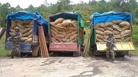 Assam Rifles recovers areca nuts in Mizoram