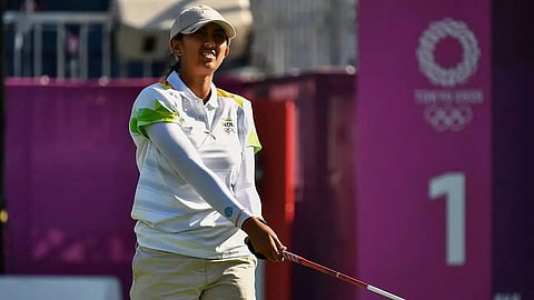 Aditi Ashok tied for second place with Nelly