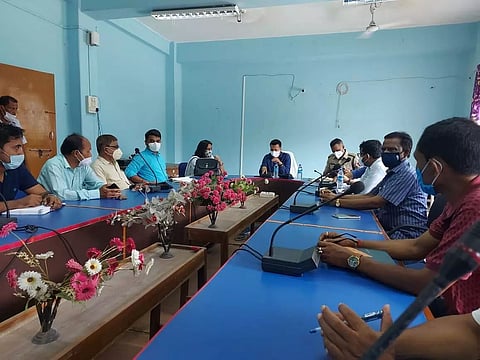 Bijni SDO (C) Dibakar Nath holds meeting for ensuing Independence Day celebration