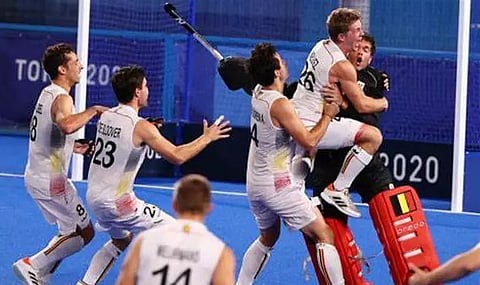 Belgium win first gold in men's hockey after shootout win over Australia