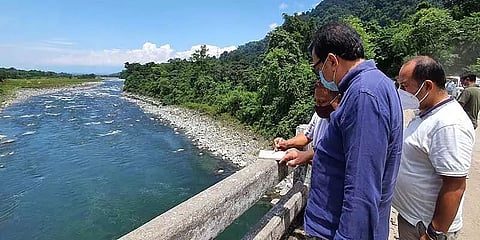 Arunachal Pradesh Deputy Chief Minister Chowna Mein visits flood-hit areas