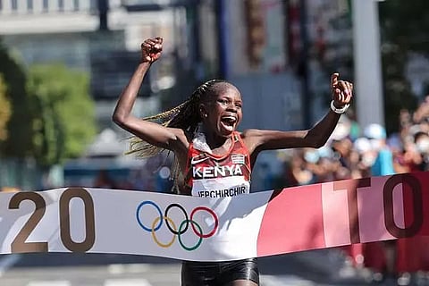 Jepchirchir leads Kenyan one-two in Olympic women's marathon