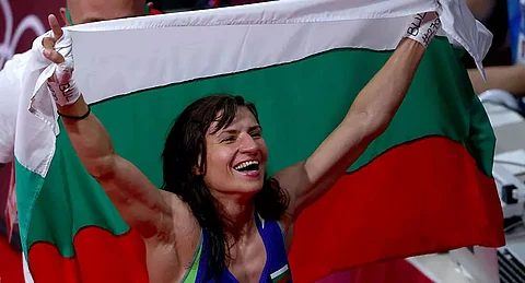 Stoyka Krasteva of Bulgaria wins women's flyweight gold
