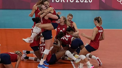 US sweep Brazil for women's volleyball gold