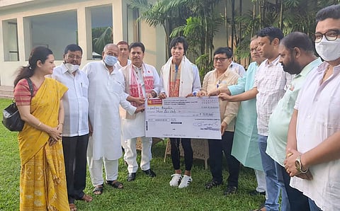 APCC Felicitated Assam Pride Lovlina Borgohain in Guwahati