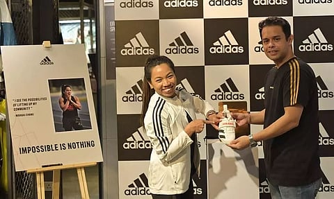 Adidas Presents Manipur's Tokyo Olympics Medallist Mirabai Chanu Branded Shoes