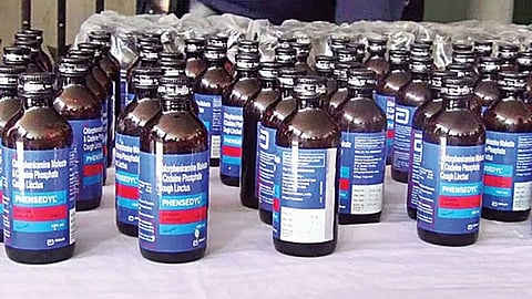 Phensedyl cough syrup seized , two bbed
