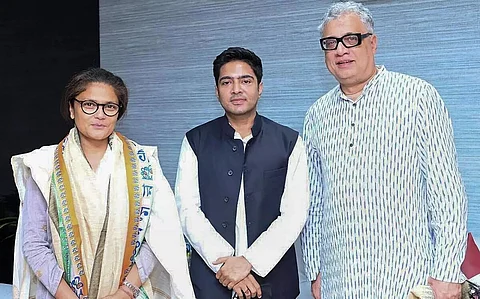 Mahila Congress chief Sushmita Dev meets Abhishek Banerjee, joins Trinamool