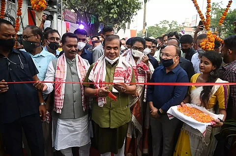 Chief Minister Dr Himanta Biswa Sarma inaugurates three foot overbridges in Guwahati