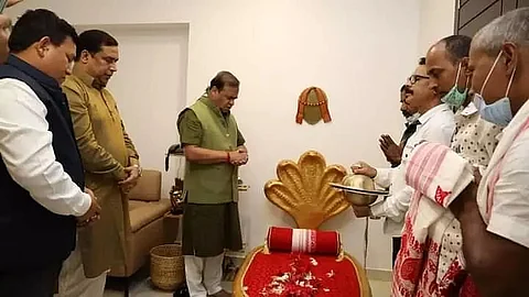 Ananta Sajyya gifted to CM Himanta Biswa Sarma on completing 100 days