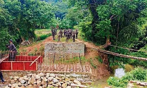 Tensions Flare Up Again at Assam-Mizoram Border Over Construction of Bridge