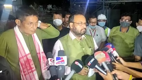 Assam Health Minister Keshab Mahanta inspects Lakhimpur Cancer Hospital