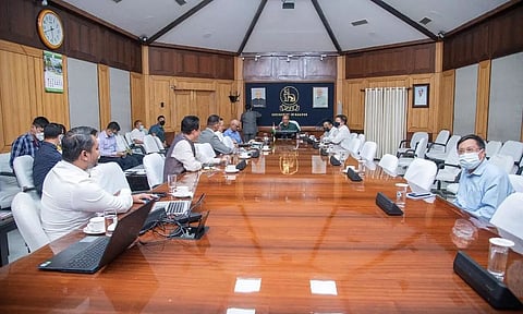 Manipur CM Holds Meeting with Private E-Vehicle Manufacturers