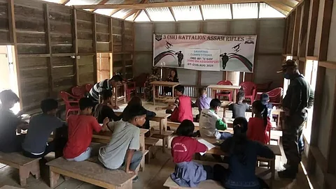 Assam Rifles holds painting competition at Lungpuk, clears road at Zochachua in Mizoram