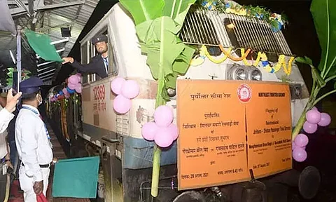 CM Biren Singh flagged off passenger train service between Manipur-Assam