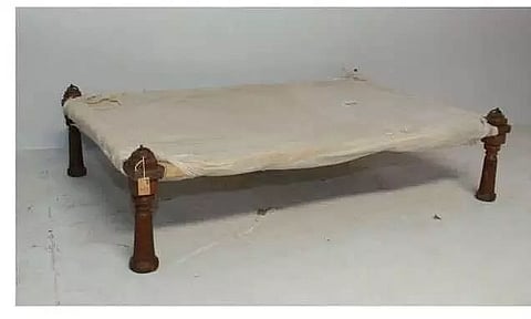 A website of New Zealand selling charpai for Rs 41k