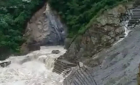 Subansiri Lower Hydroelectric Project once again faces nature's fury at Gerukamukh