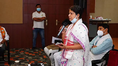 Differently-abled persons submit memorandum to Finance Minister Ajanta Neog