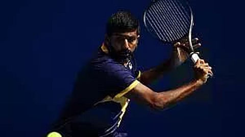 Rohan Bopanna and his Croatian partner Ivan Dodig in pre-quarters