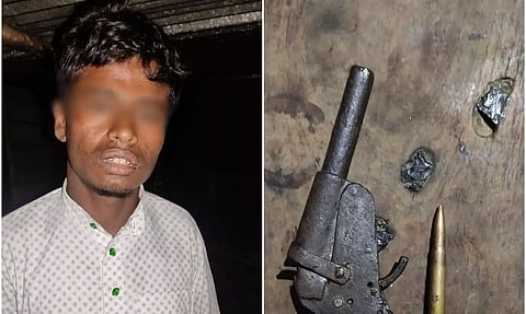 Man Arrested With Handmade Pistol, Ammunition In Nagaon